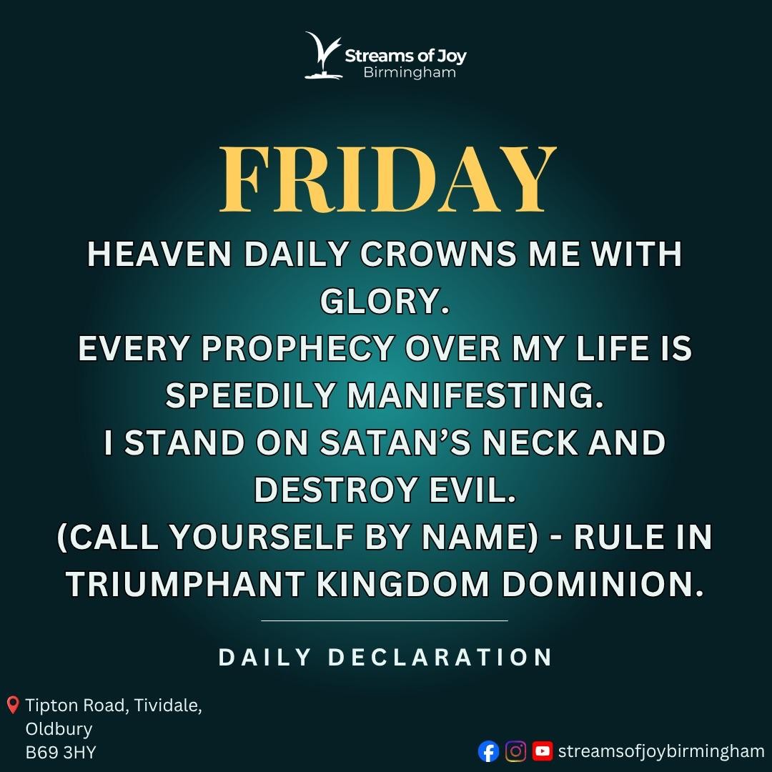Friday daily declaration