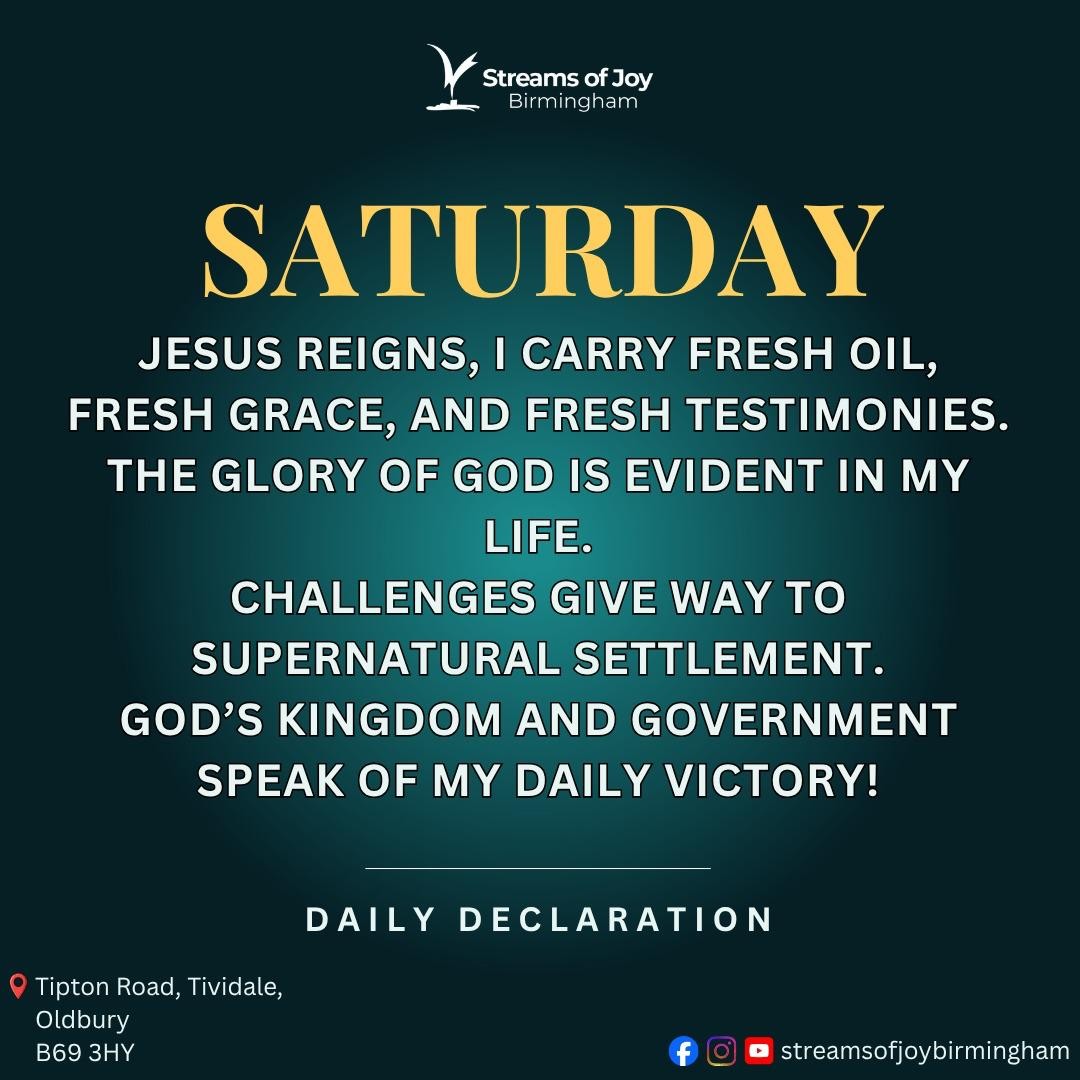 Saturday daily declaration